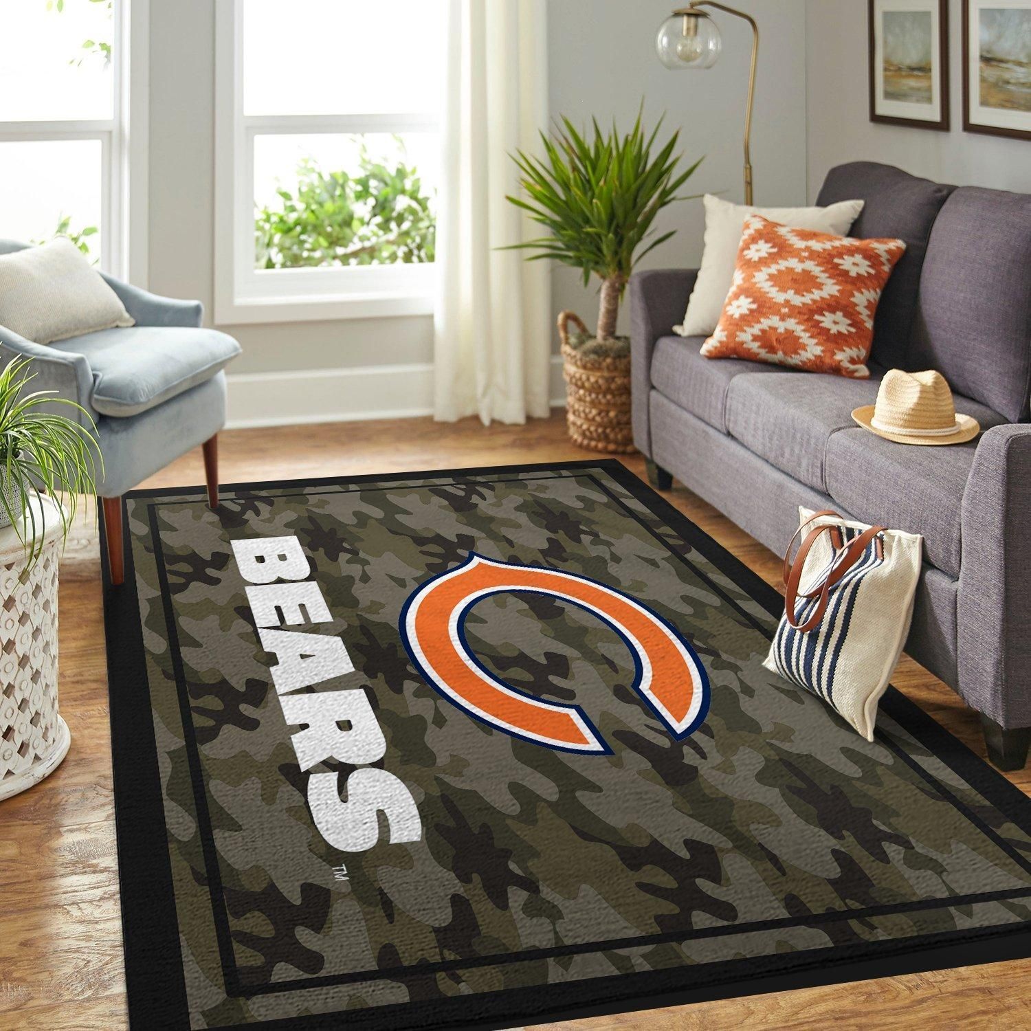 Amazon Chicago Bears Living Room Area Rug