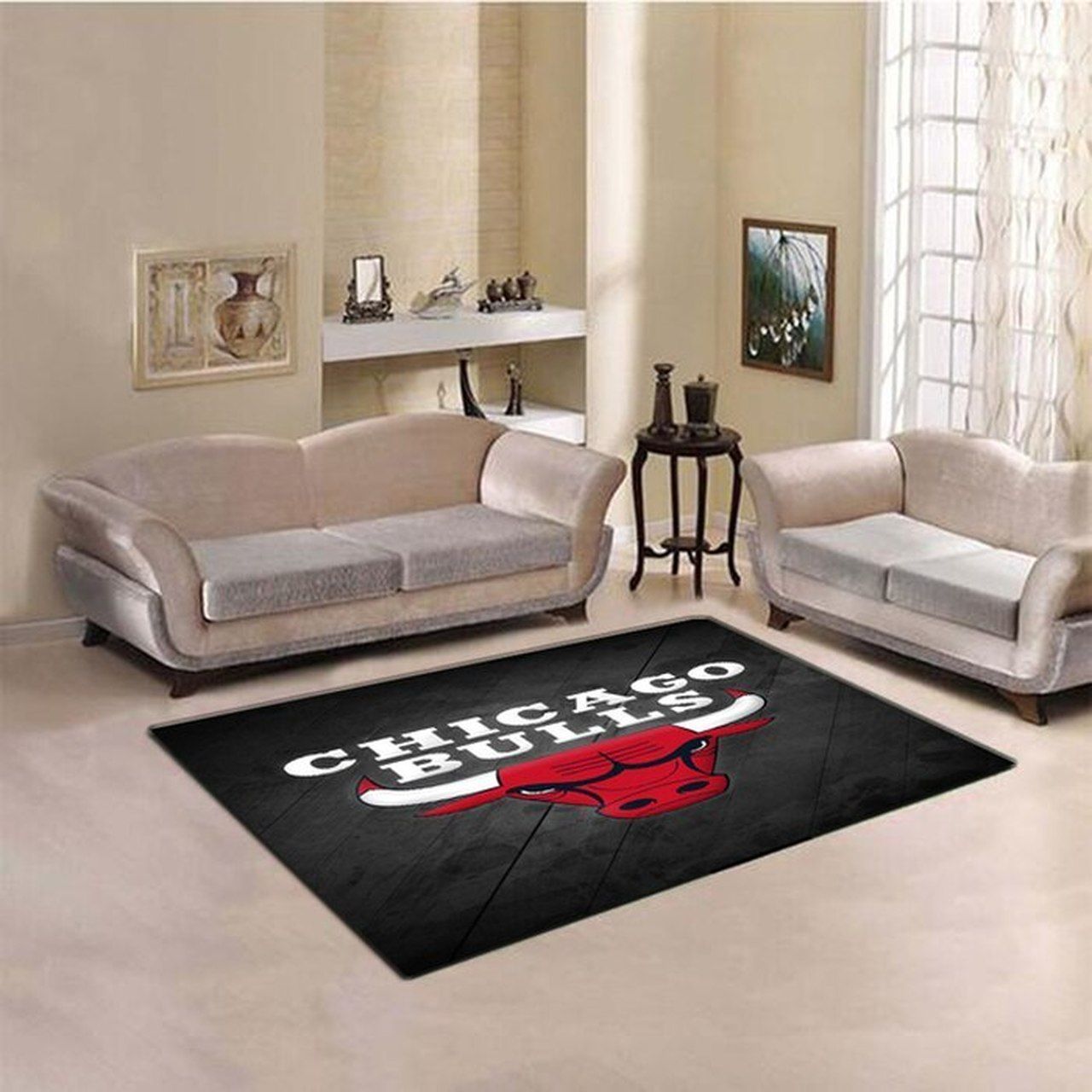 Amazon Chicago Bulls Living Room Area Rug
