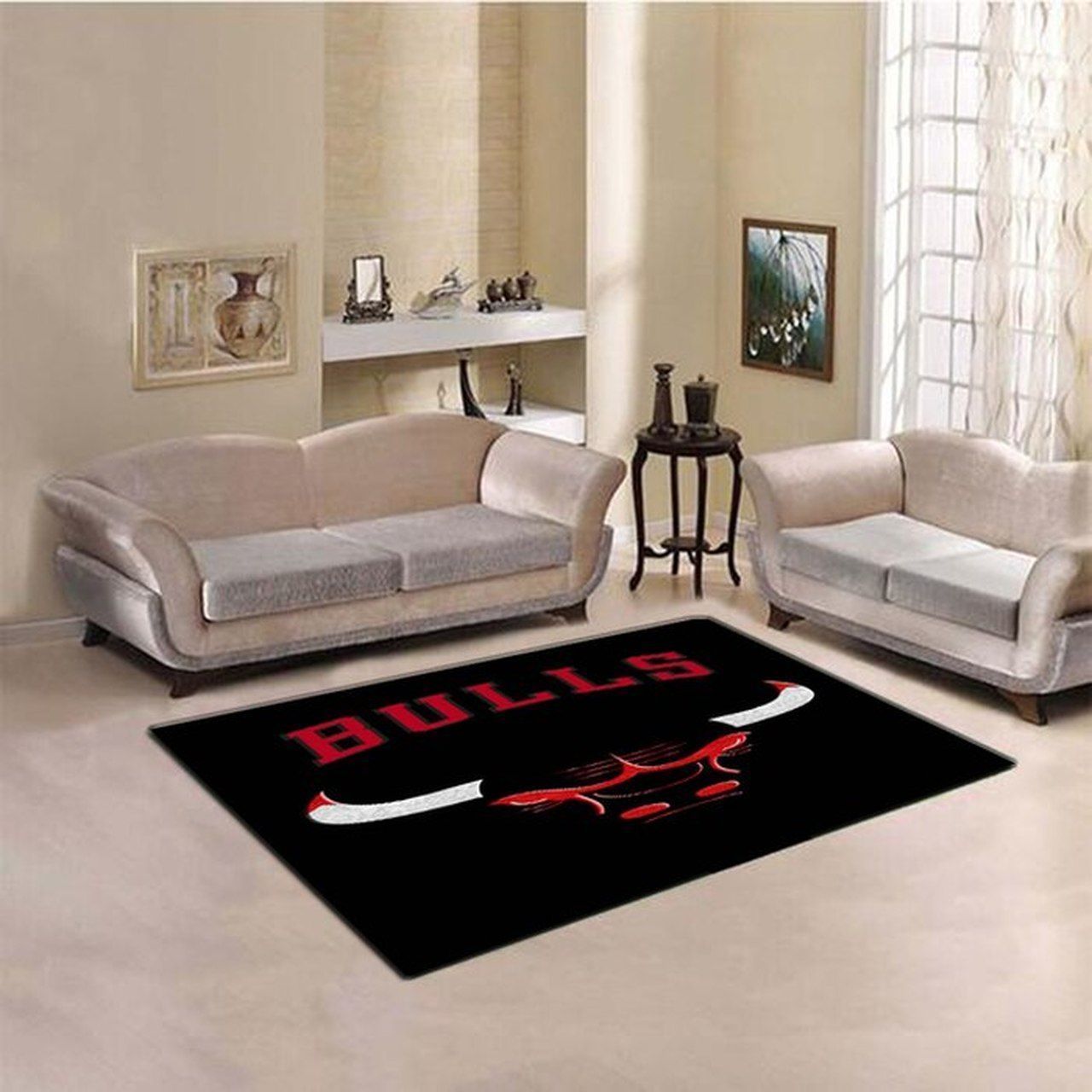 Amazon Chicago Bulls Living Room Area Rug