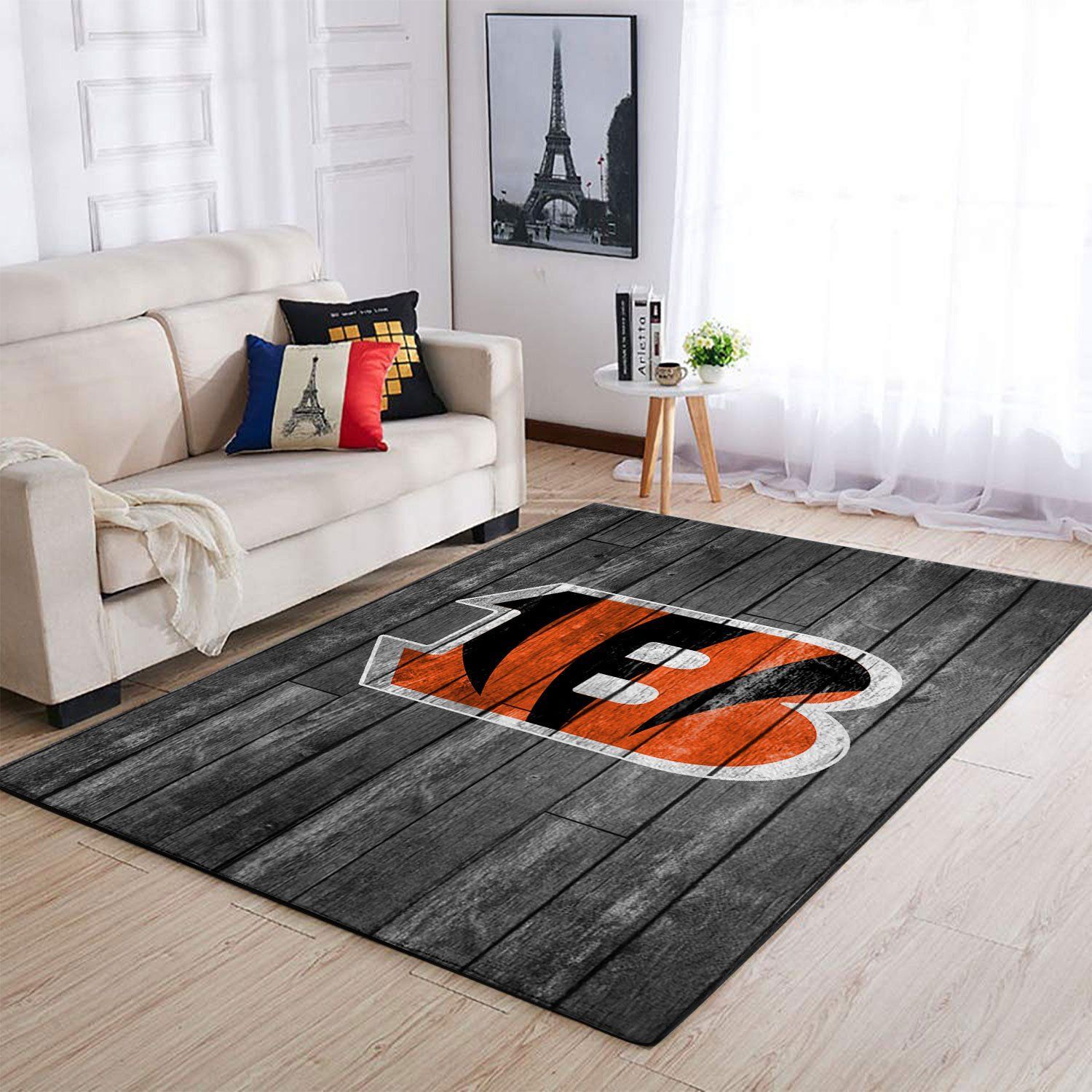 Amazon Cincinnati Bengals Living Room Area Rug