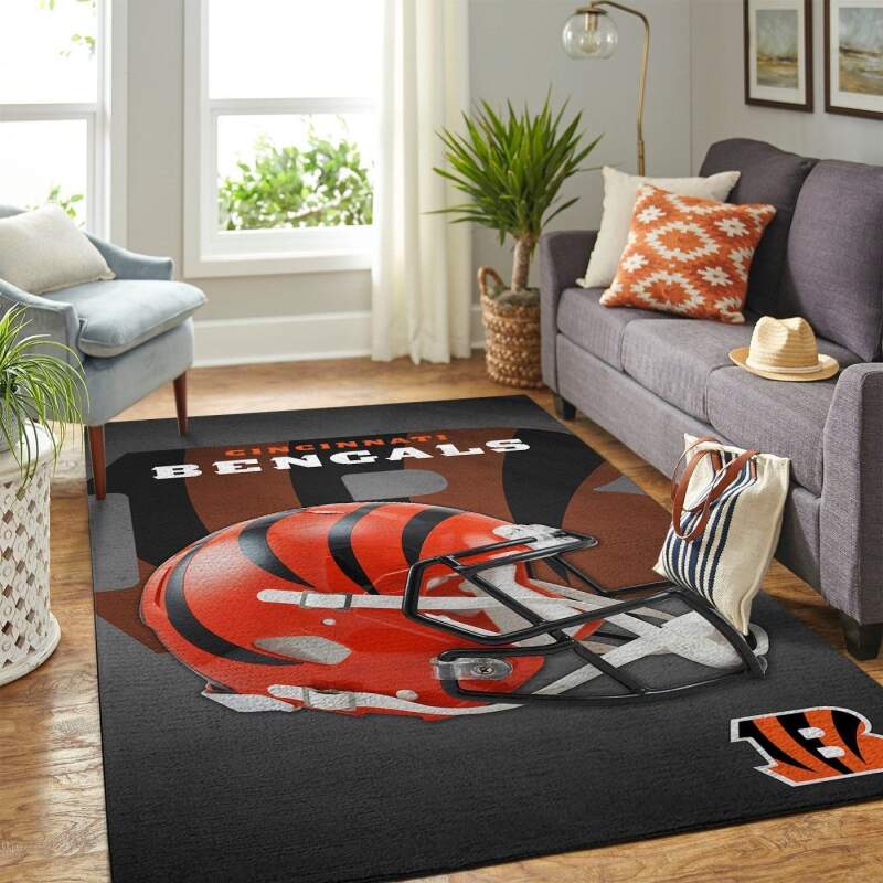 Amazon Cincinnati Bengals Living Room Area Rug