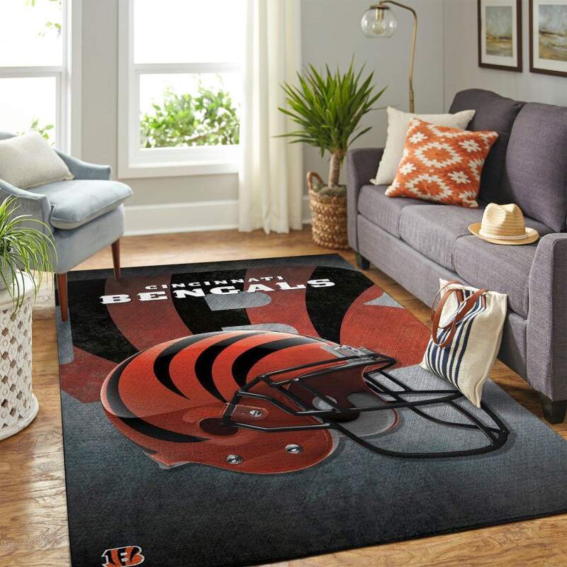 Amazon Cincinnati Bengals Living Room Area Rug