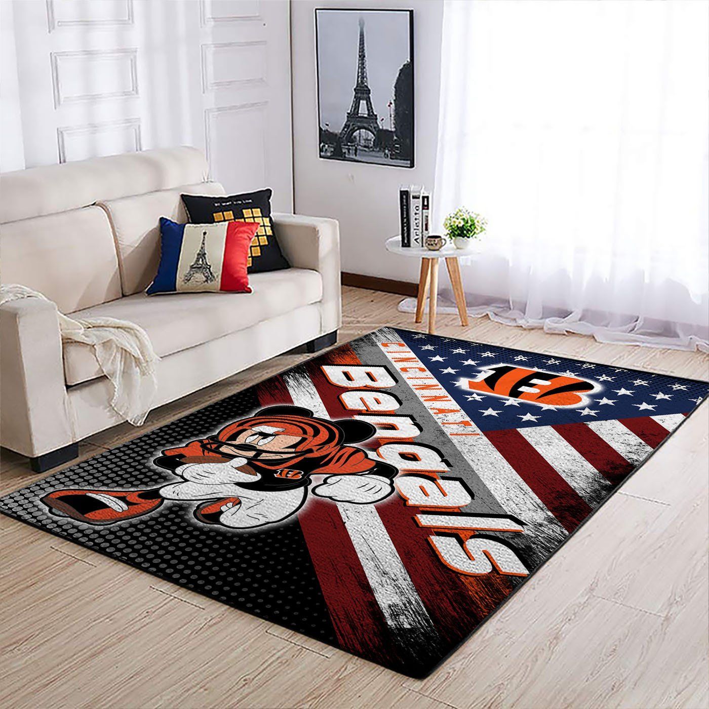 Amazon Cincinnati Bengals Living Room Area Rug