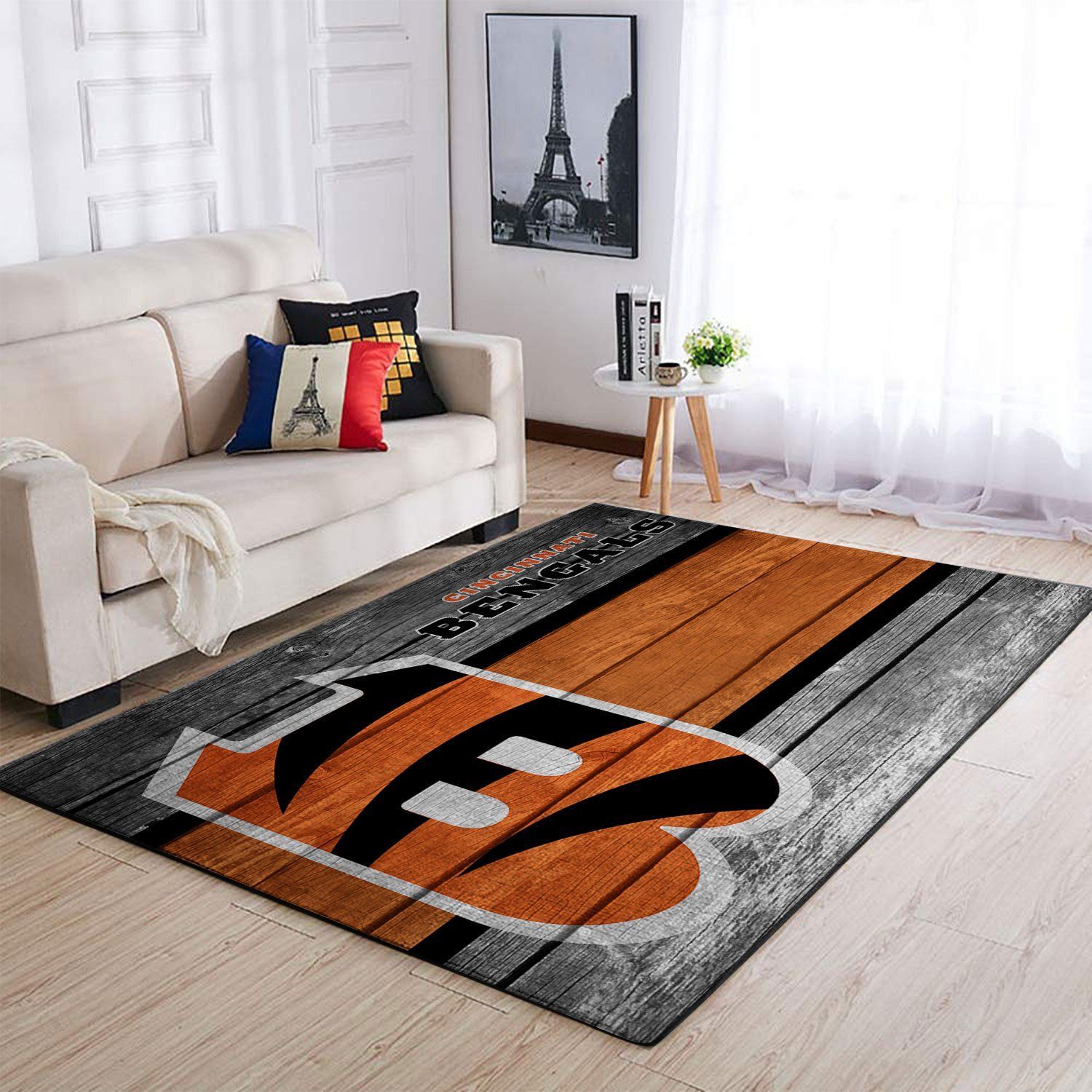 Amazon Cincinnati Bengals Living Room Area Rug