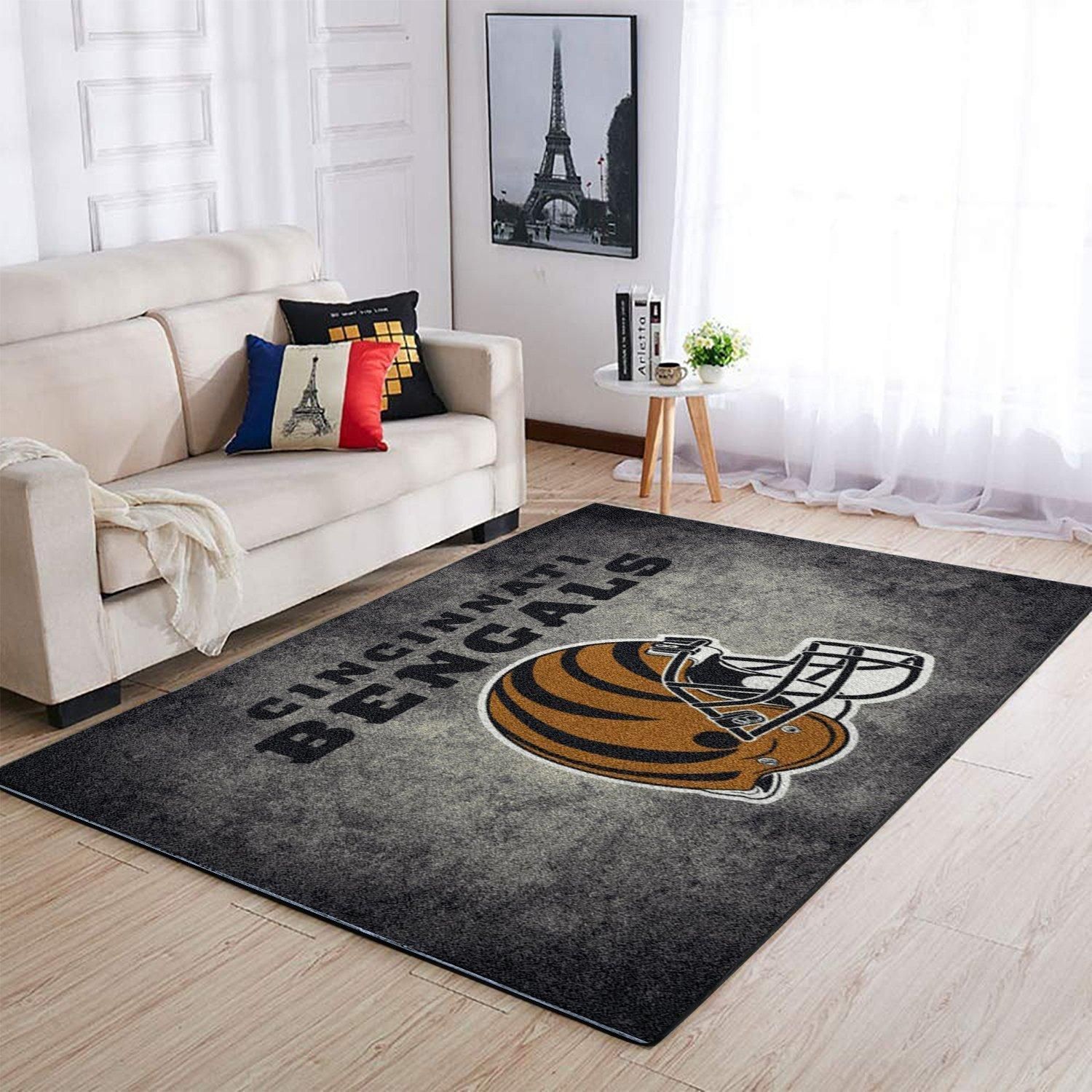 Amazon Cincinnati Bengals Living Room Area Rug