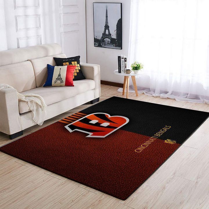 Amazon Cincinnati Bengals Living Room Area Rug