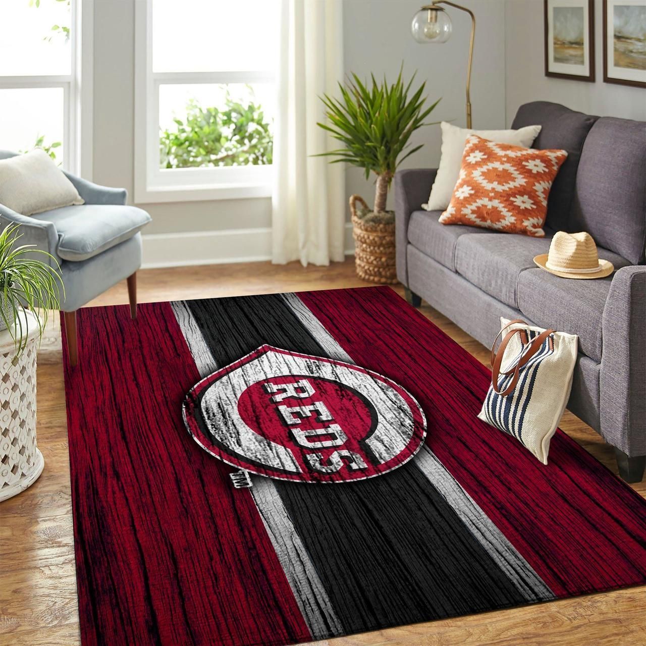 Amazon Cincinnati Reds Living Room Area Rug