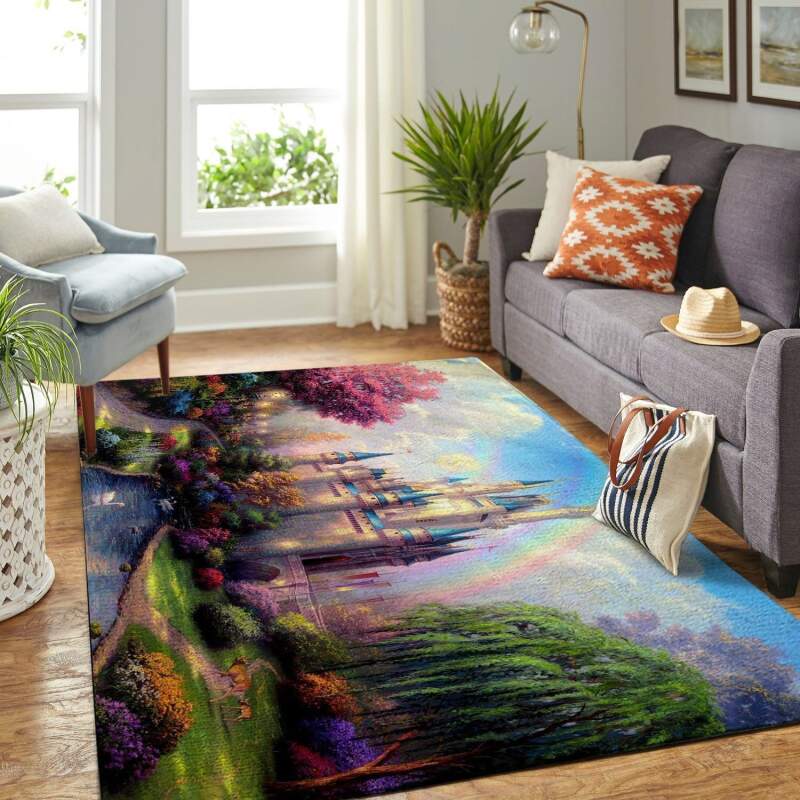 Amazon Cinderella Disney Castle Living Room Area Rug 2 Amazon Cinderella Disney Castle Living Room Area Rug