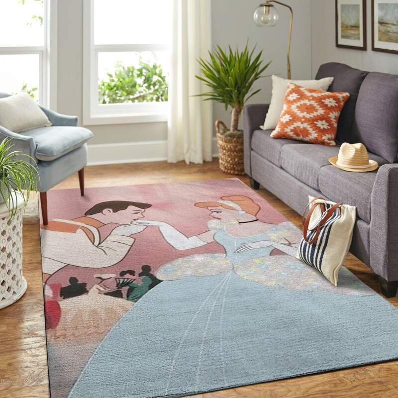 Amazon Cinderella & Prince Living Room Area Rug