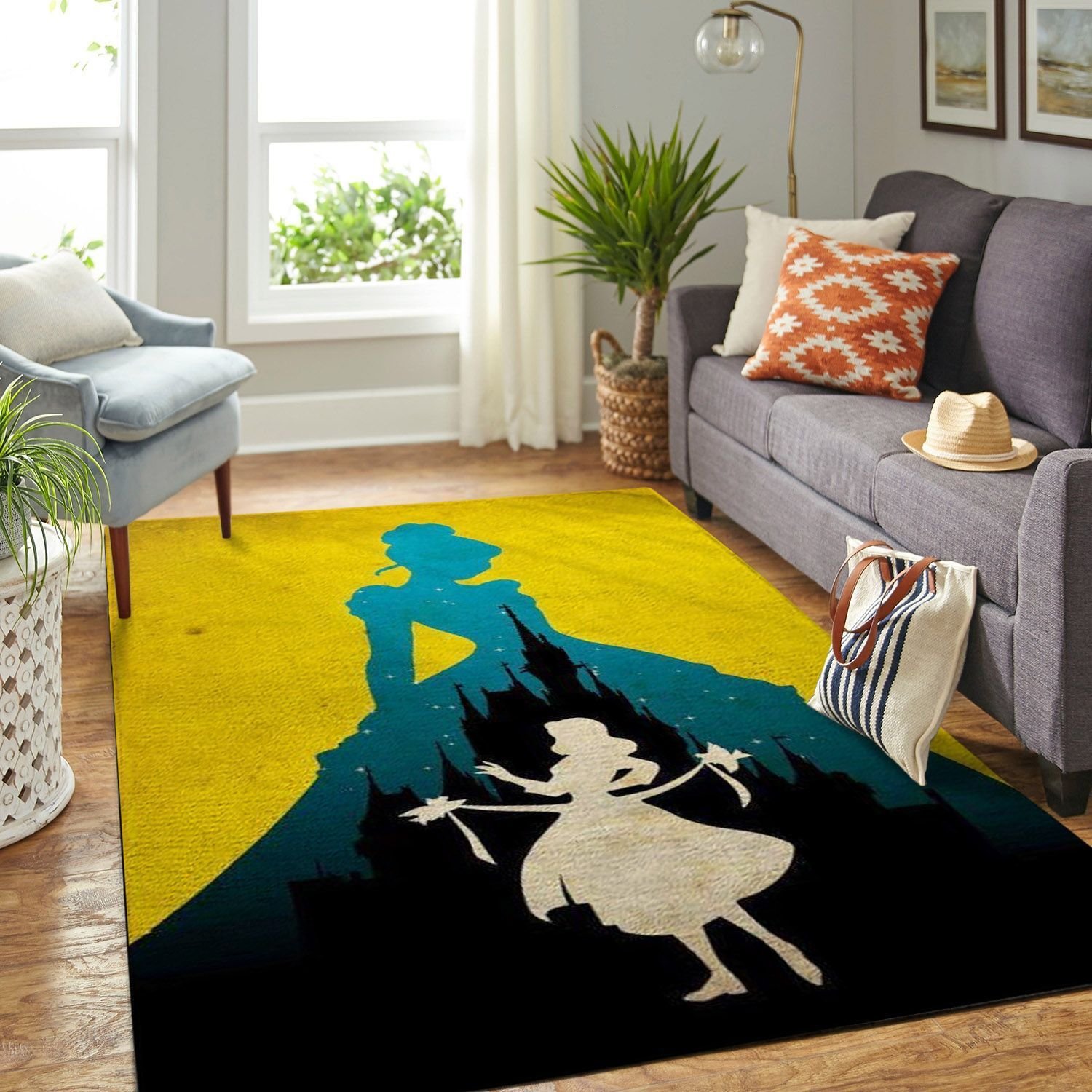 Amazon Cinderella Princess Living Room Area Rug