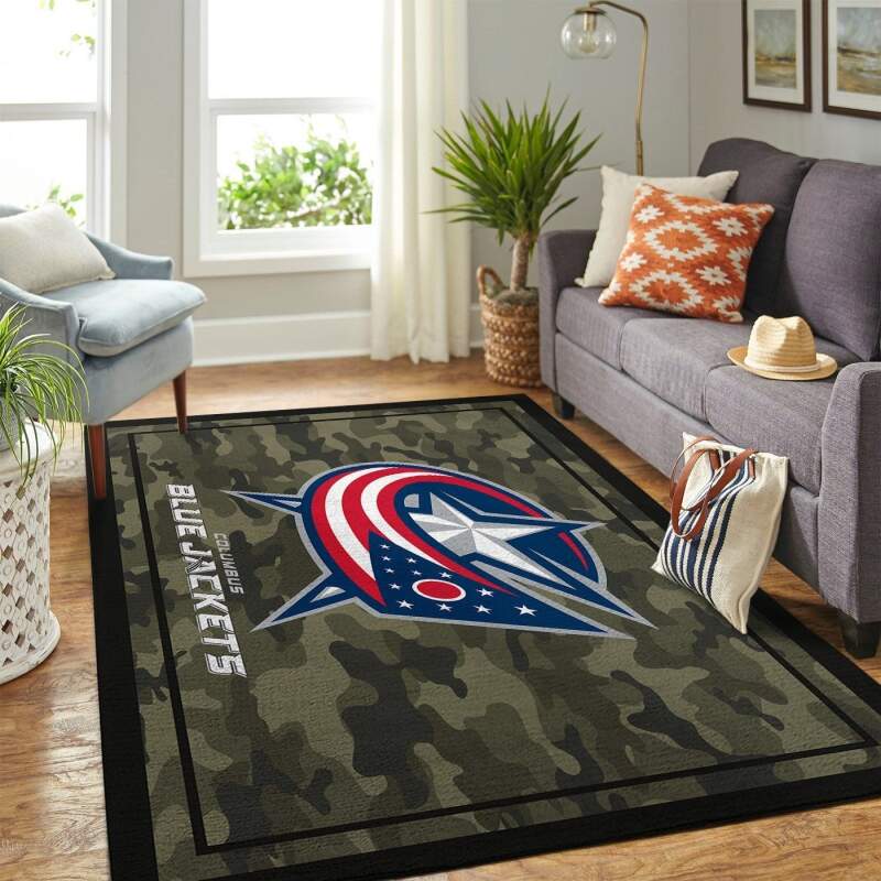 Amazon Columbus Blue Jackets Living Room Area Rug