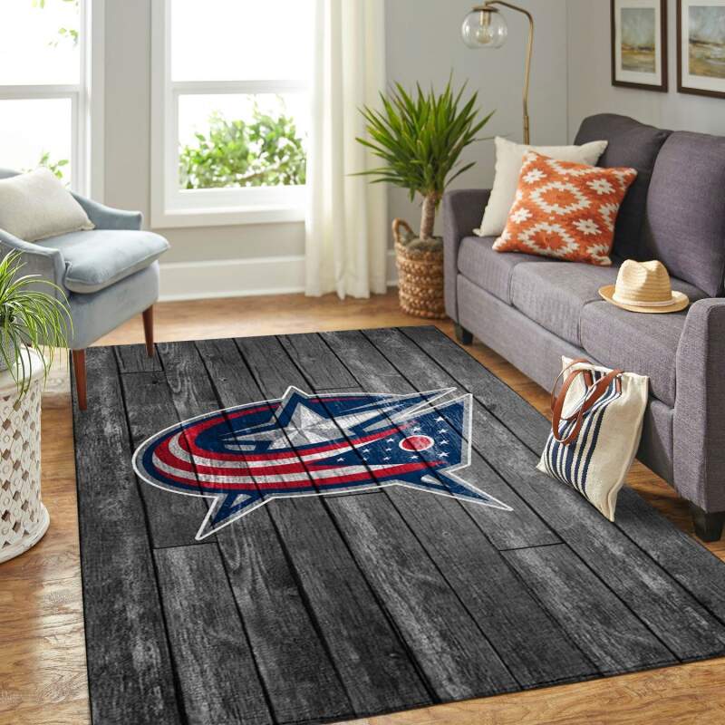 Amazon Columbus Blue Jackets Living Room Area Rug
