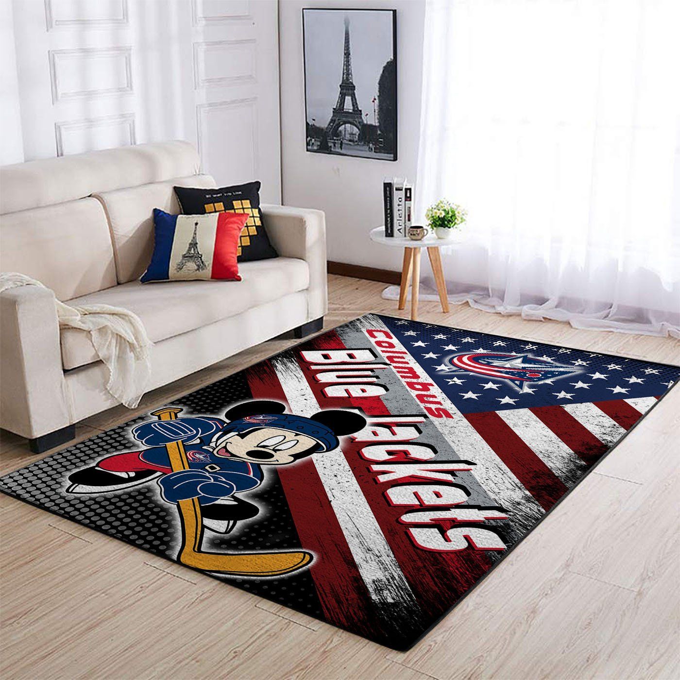 Amazon Columbus Blue Jackets Living Room Area Rug