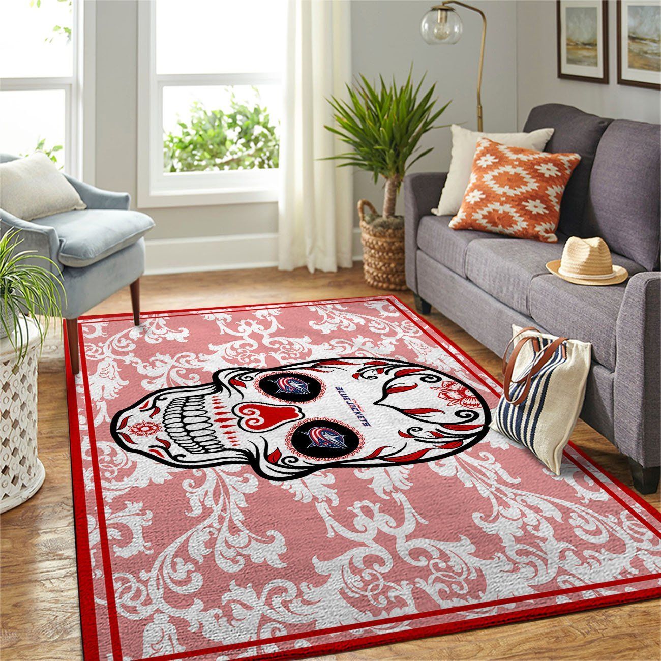 Amazon Columbus Blue Jackets Living Room Area Rug