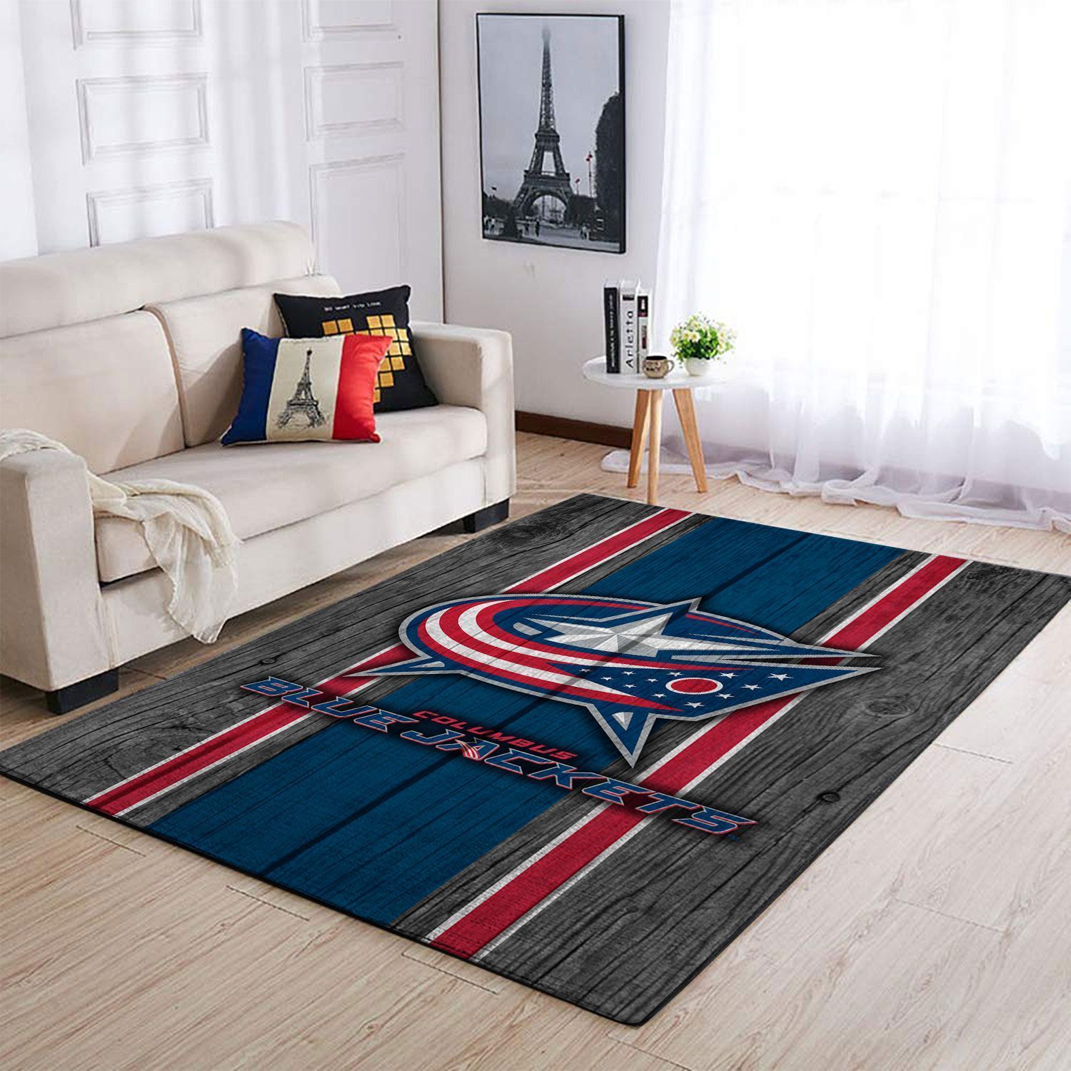 Amazon Columbus Blue Jackets Living Room Area Rug