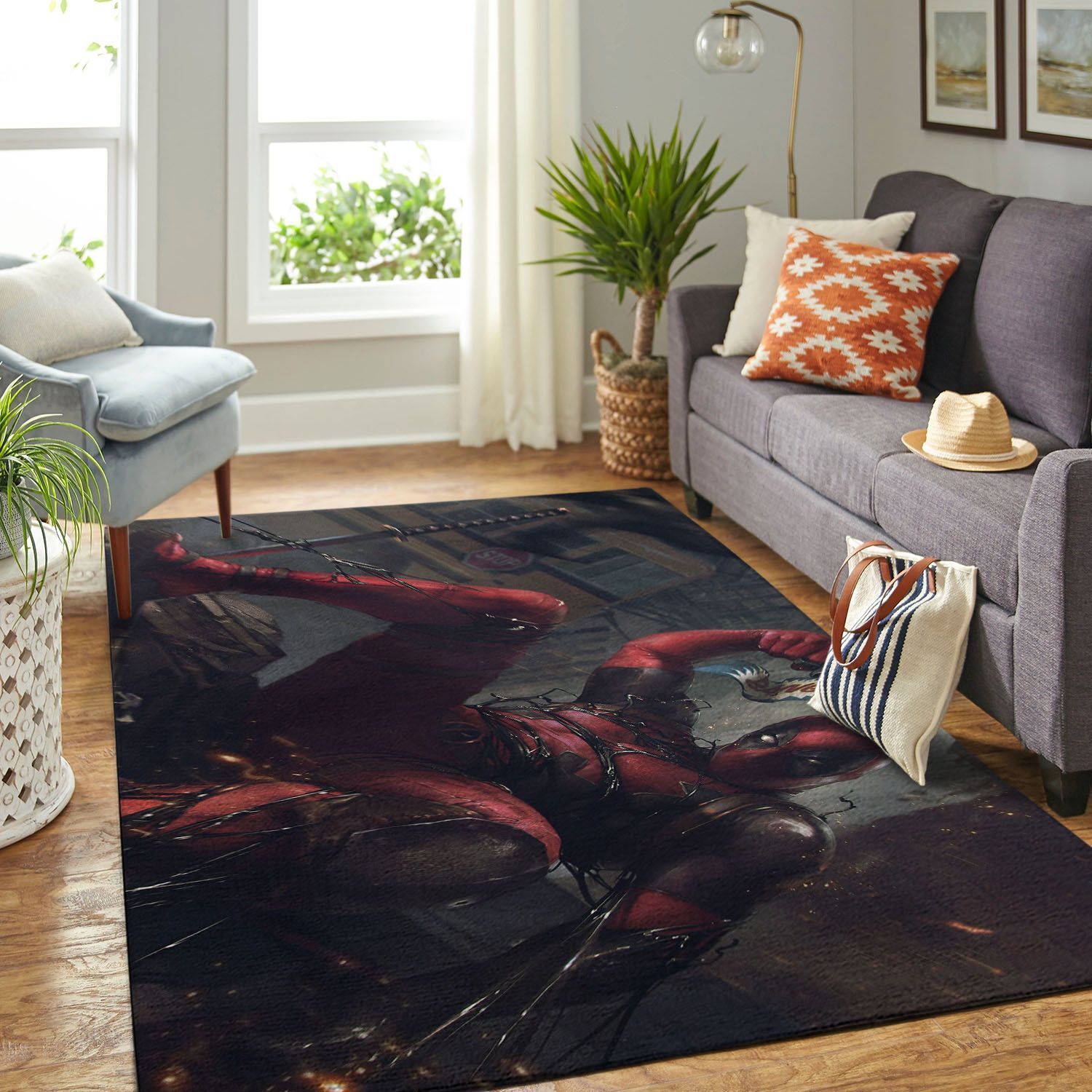 Amazon Dead Pool Man Living Room Area Rug