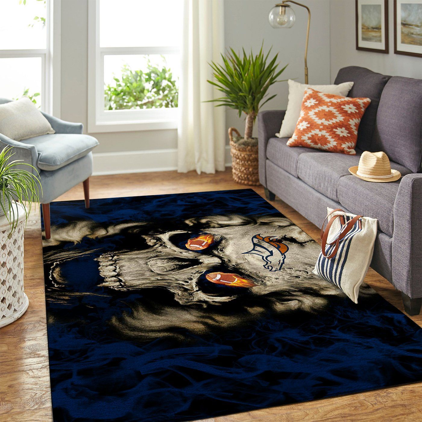 Amazon Denver Broncos Living Room Area Rug