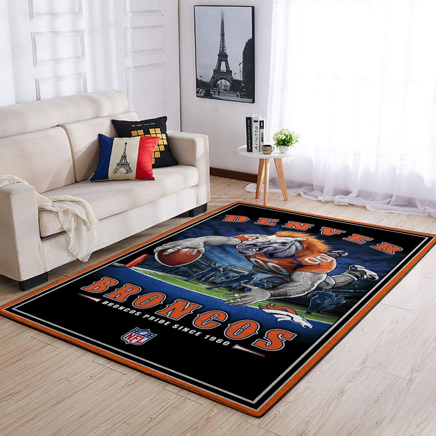 Amazon Denver Broncos Living Room Area Rug