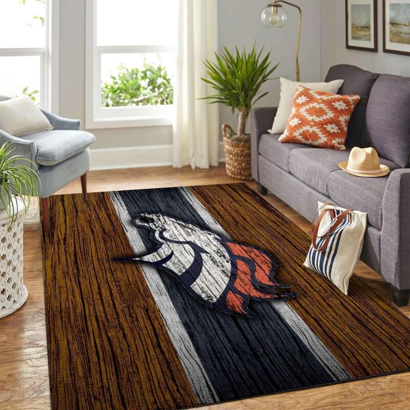 Amazon Denver Broncos Living Room Area Rug