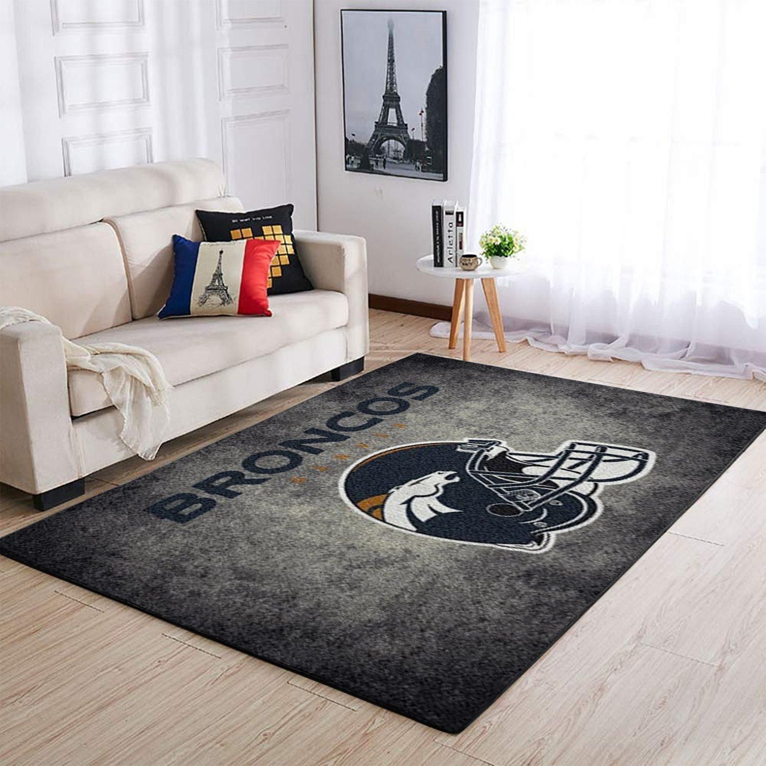 Amazon Denver Broncos Living Room Area Rug