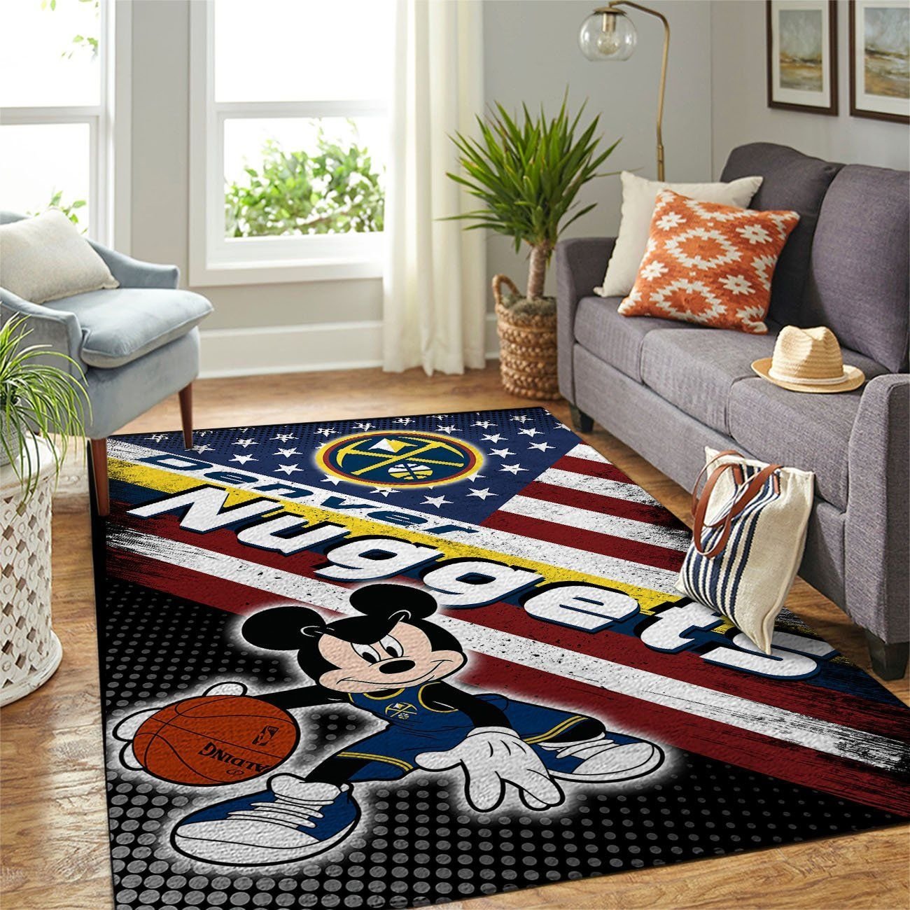Amazon Denver Nuggets Living Room Area Rug