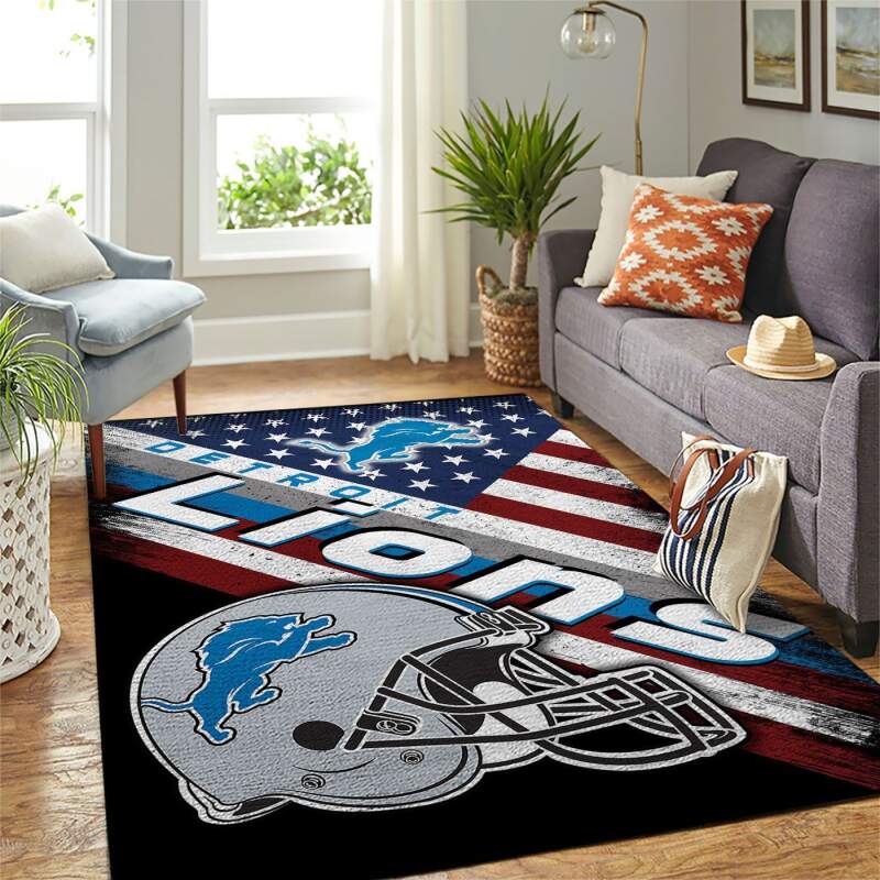 Amazon Detroit Lions Living Room Area Rug