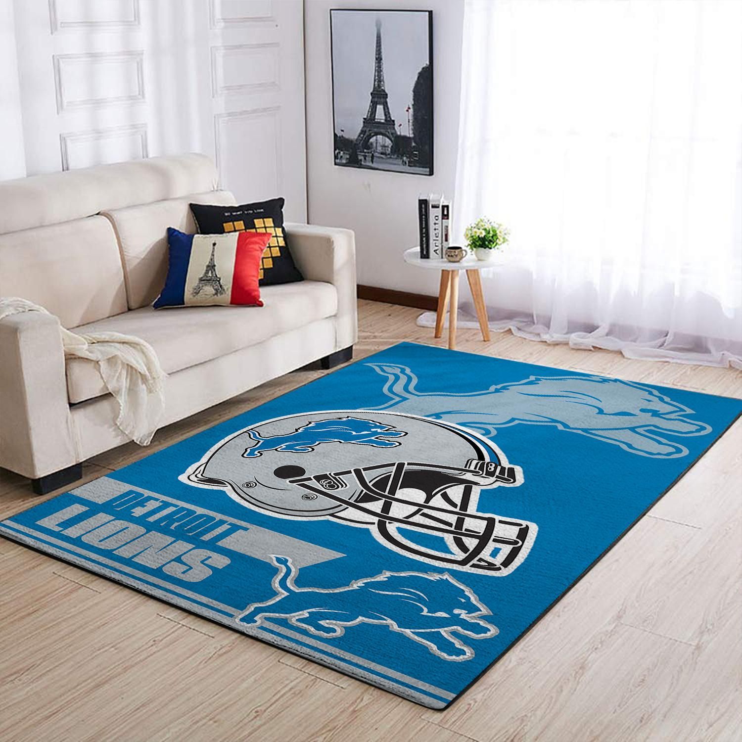 Amazon Detroit Lions Living Room Area Rug