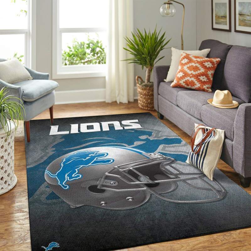 Amazon Detroit Lions Living Room Area Rug