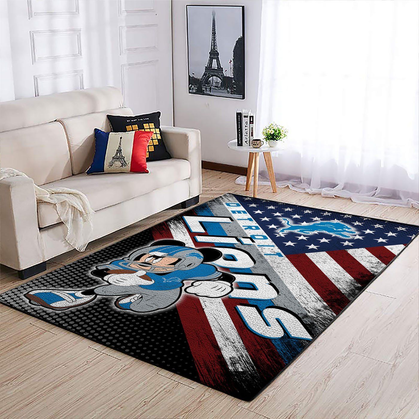 Amazon Detroit Lions Living Room Area Rug