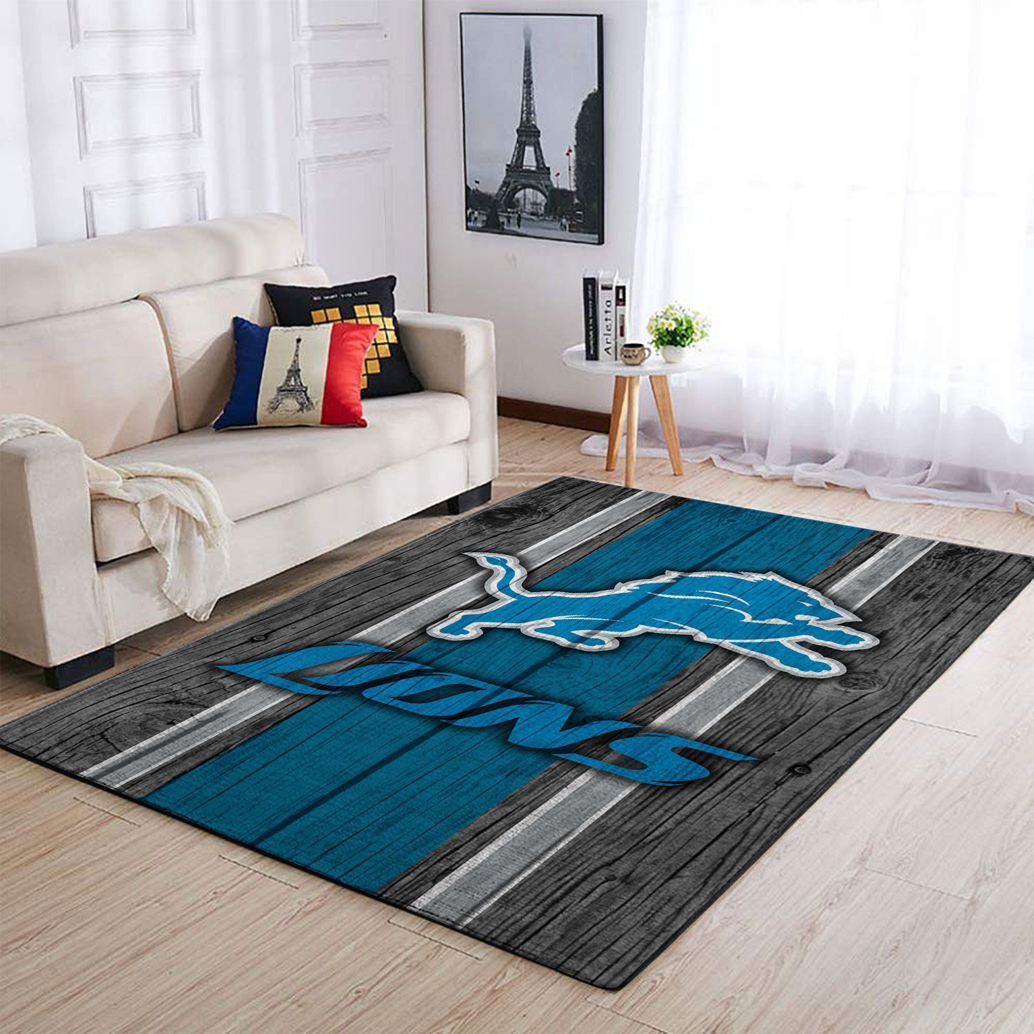 Amazon Detroit Lions Living Room Area Rug