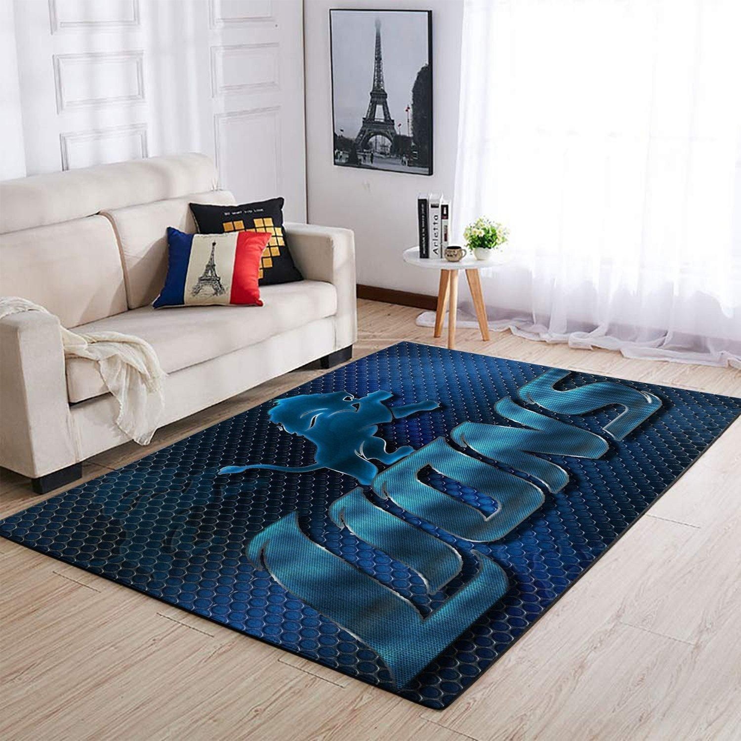 Amazon Detroit Lions Living Room Area Rug