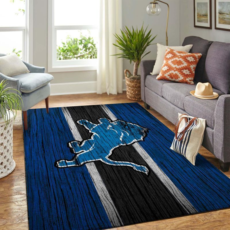 Amazon Detroit Lions Living Room Area Rug