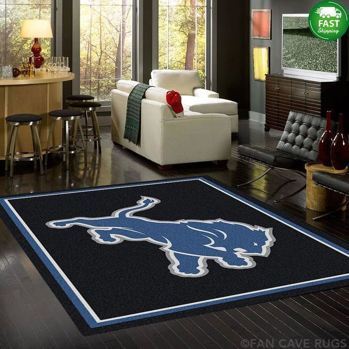 Amazon Detroit Lions Living Room Area Rug