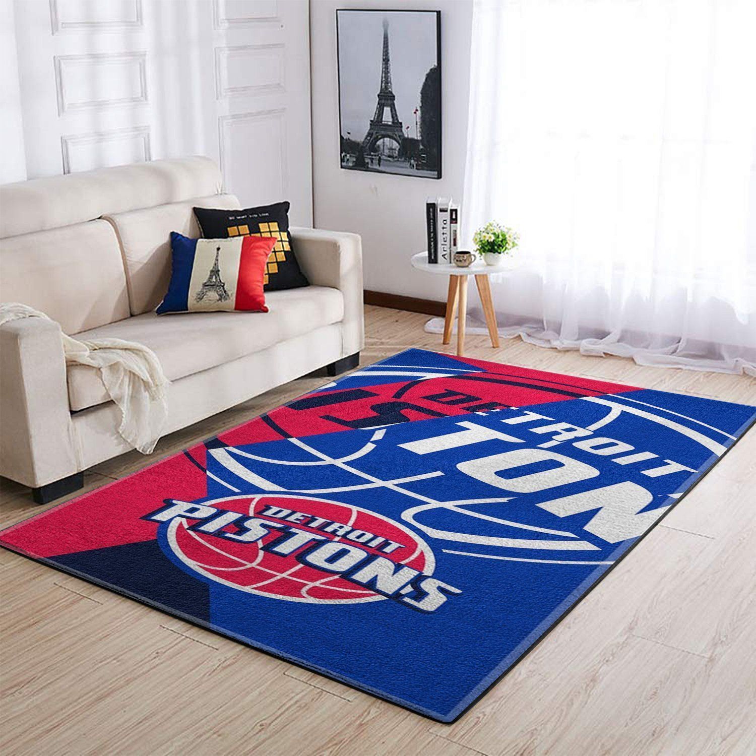 Amazon Detroit Pistons Living Room Area Rug
