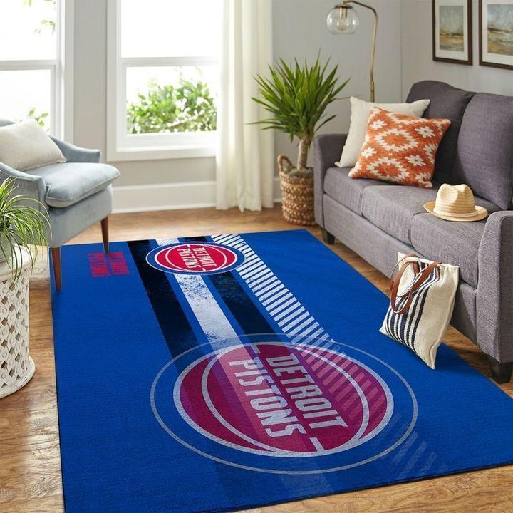 Amazon Detroit Pistons Living Room Area Rug