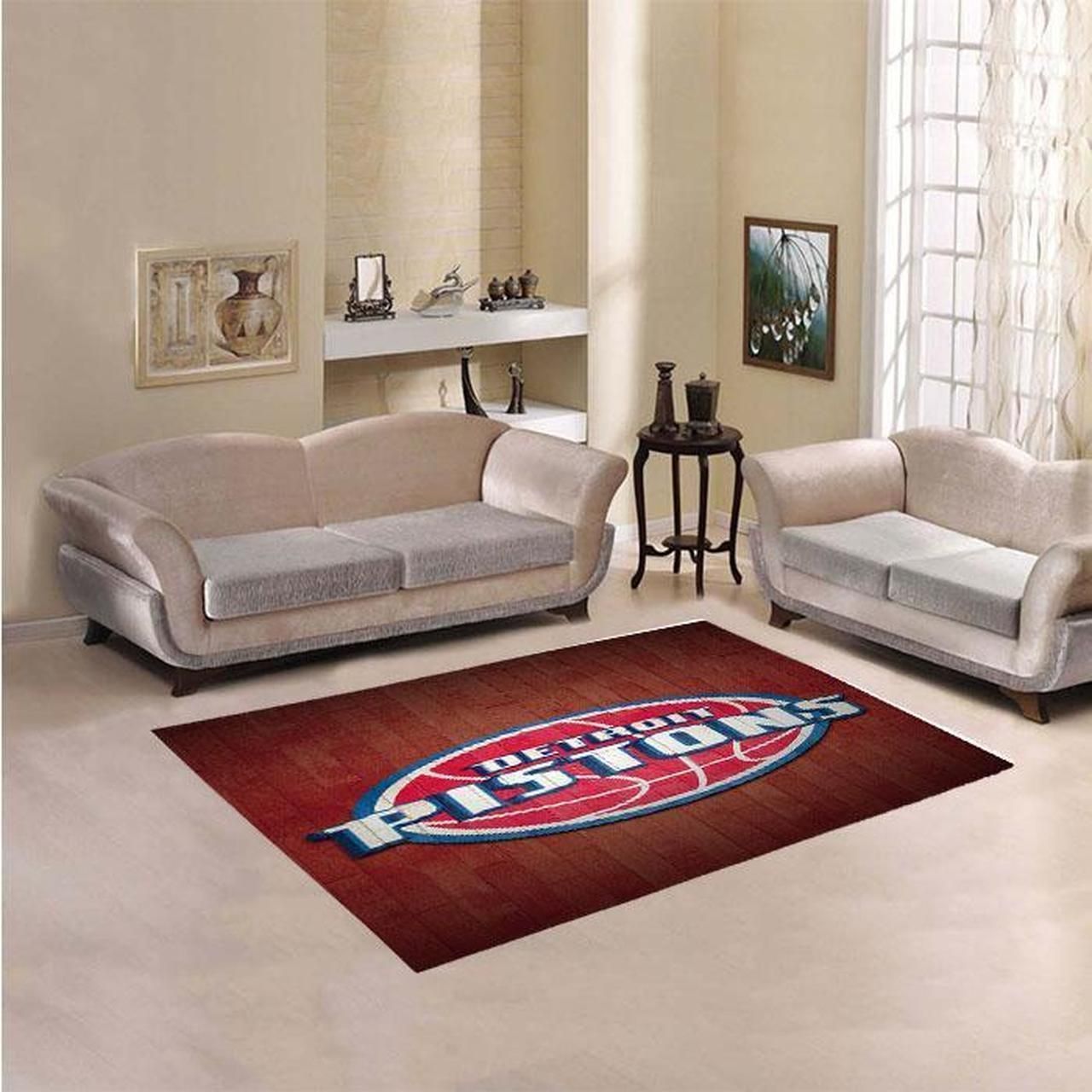Amazon Detroit Pistons Living Room Area Rug