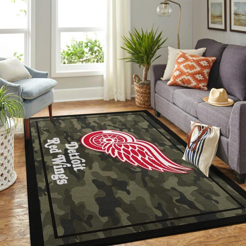 Amazon Detroit Red Wings Living Room Area Rug