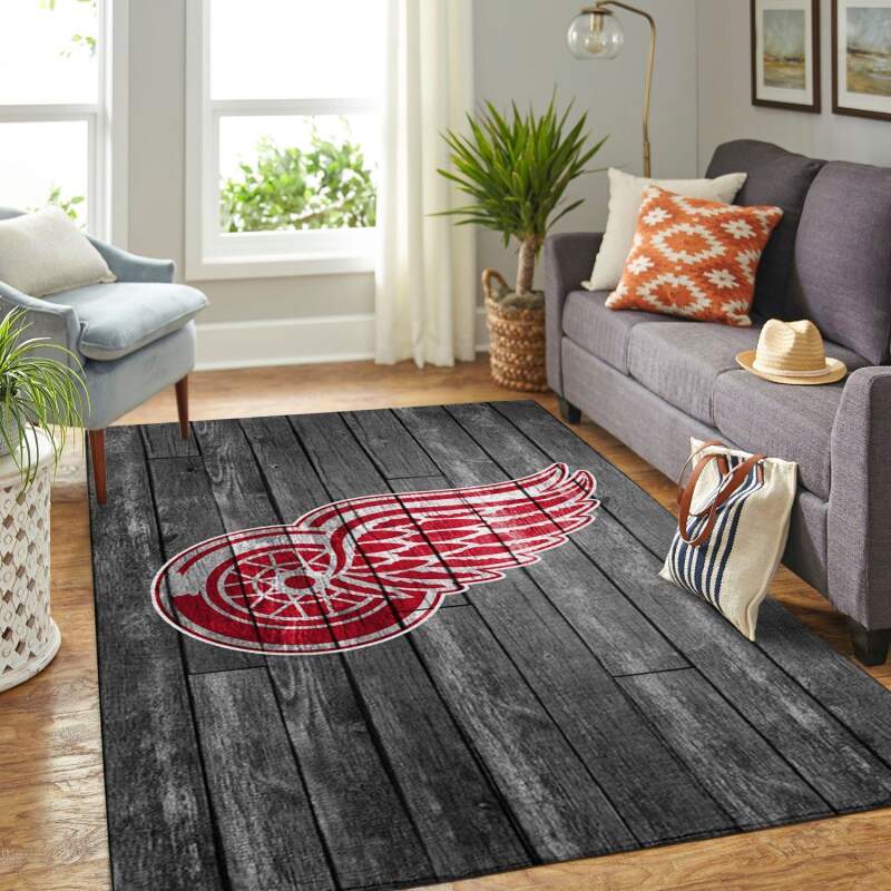 Amazon Detroit Red Wings Living Room Area Rug