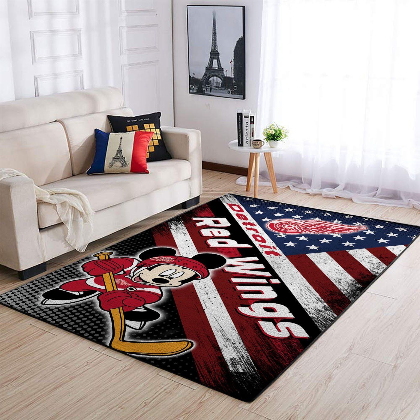 Amazon Detroit Red Wings Living Room Area Rug