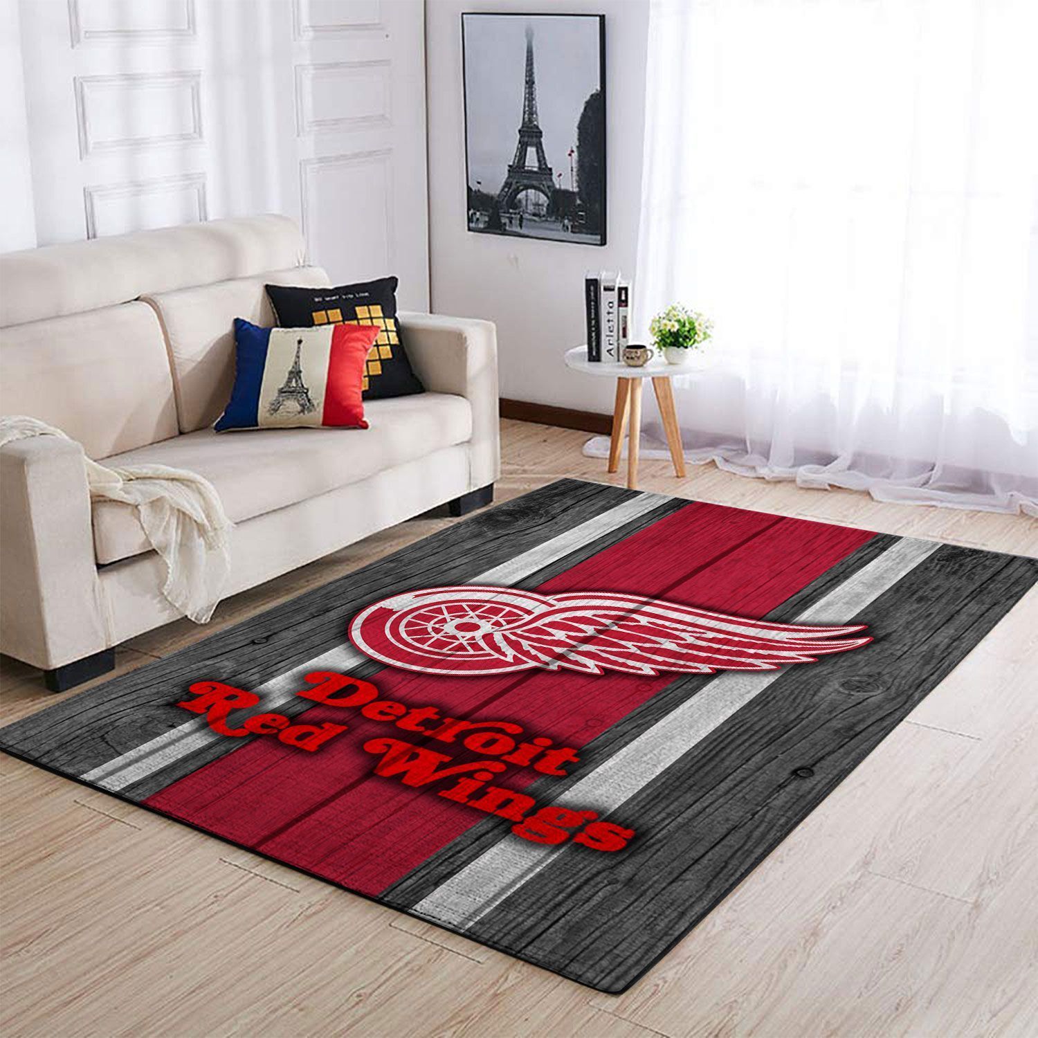 Amazon Detroit Red Wings Living Room Area Rug