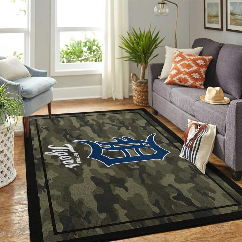 Amazon Detroit Tigers Living Room Area Rug