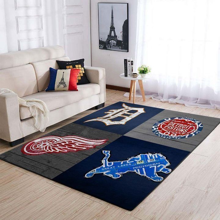 Amazon Detroit Tigers Living Room Area Rug