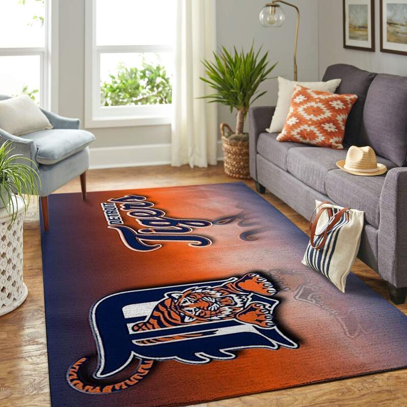Amazon Detroit Tigers Living Room Area Rug