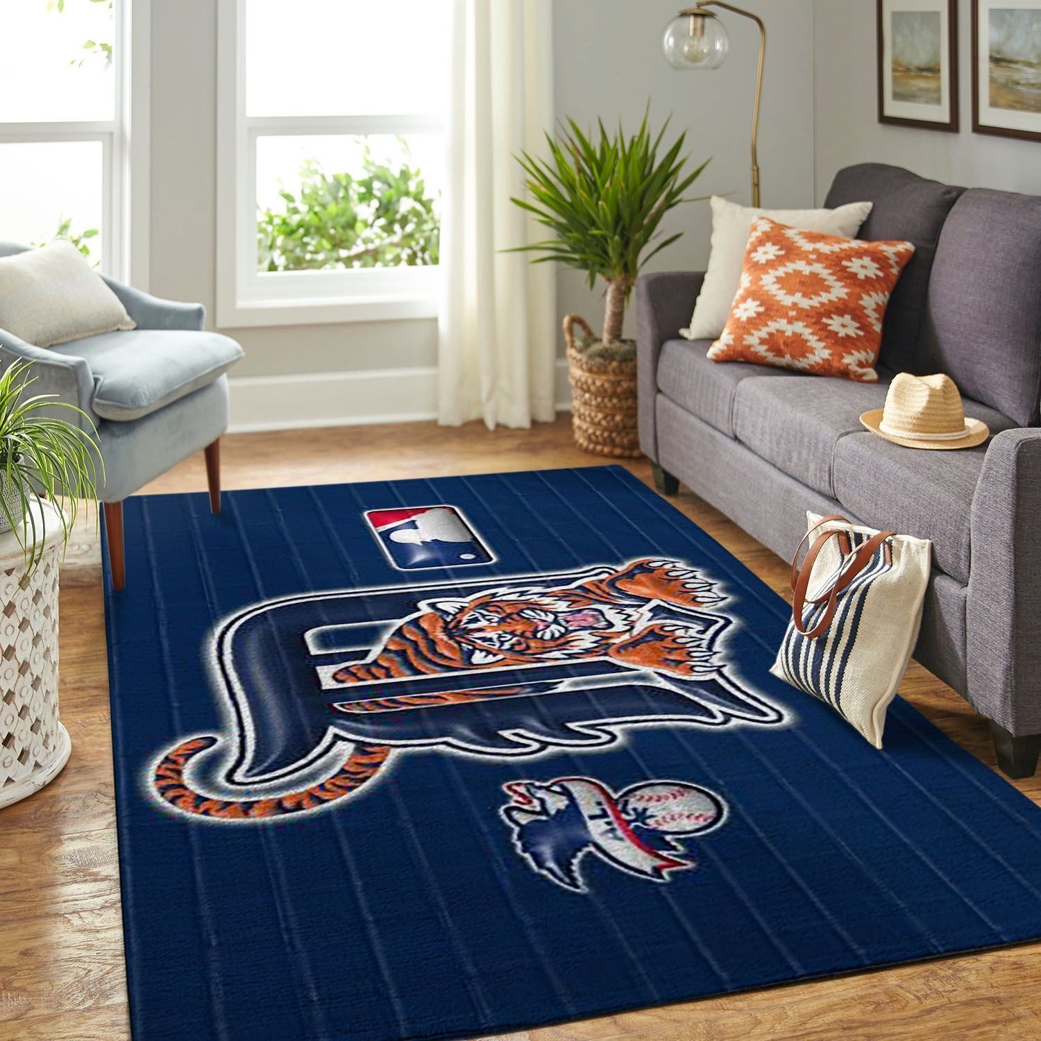 Amazon Detroit Tigers Living Room Area Rug