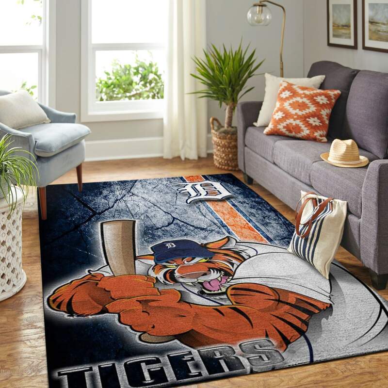Amazon Detroit Tigers Living Room Area Rug