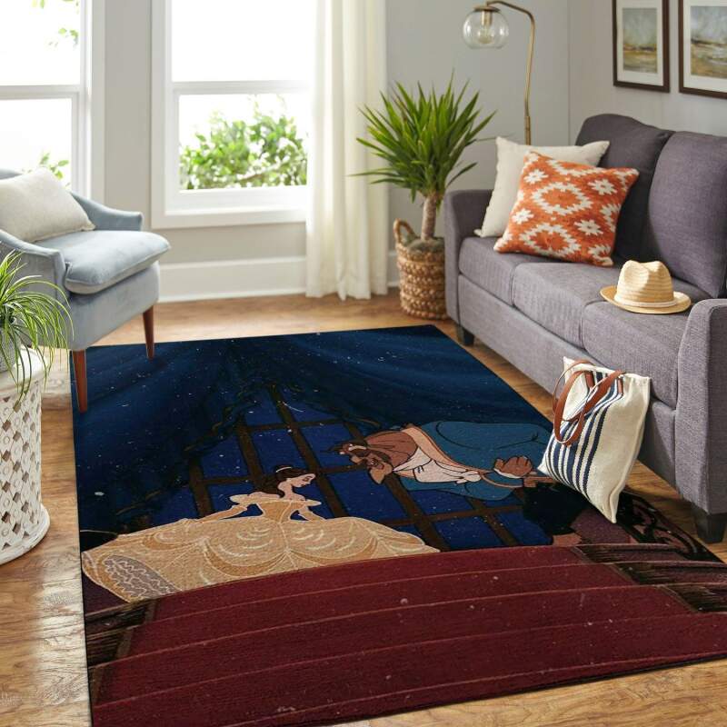 Amazon Disney Beauty And The Beast Living Room Area Rug