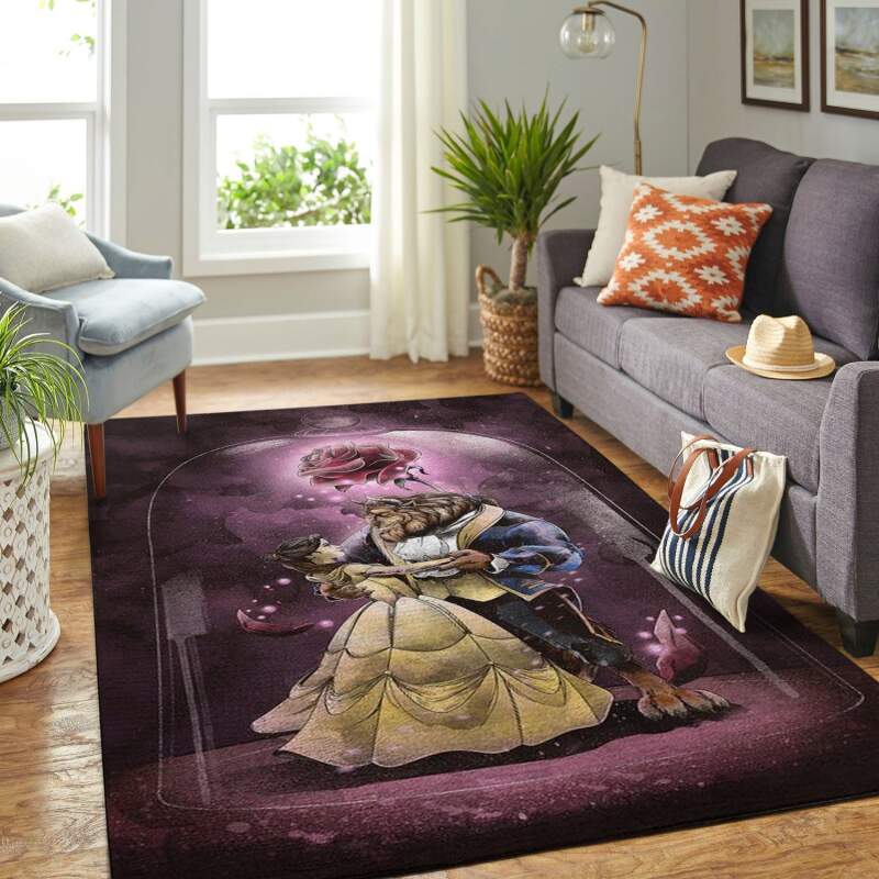 Amazon Disney Beauty And The Beast Living Room Area Rug