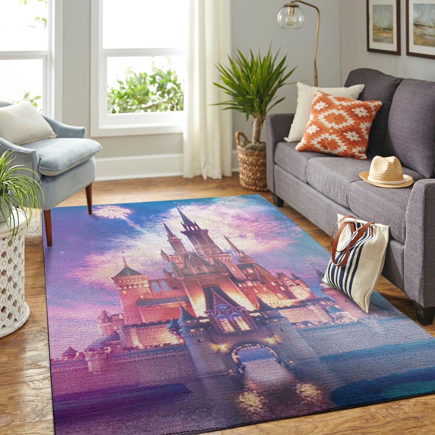 Amazon Disney Castle Living Room Area Rug