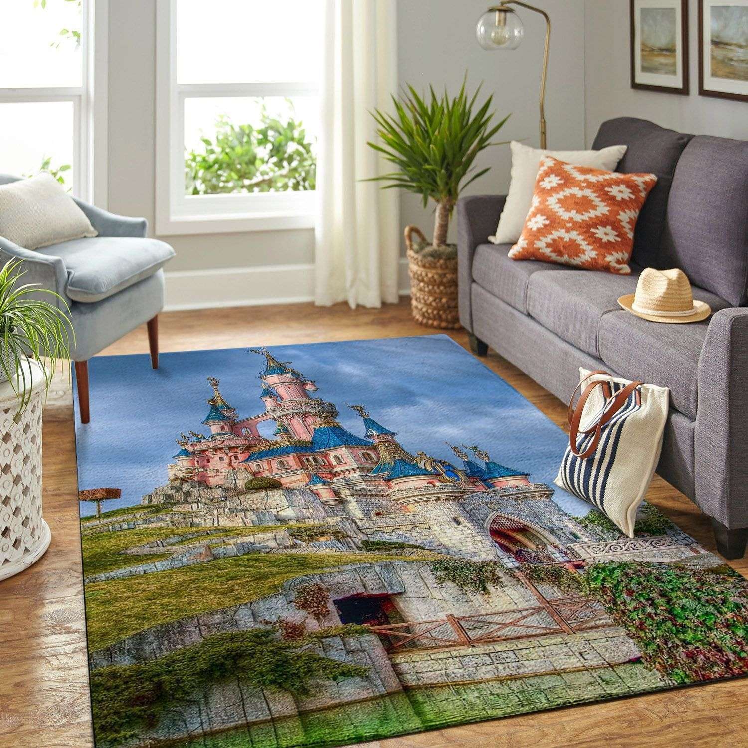 Amazon Disney Castle Living Room Area Rug