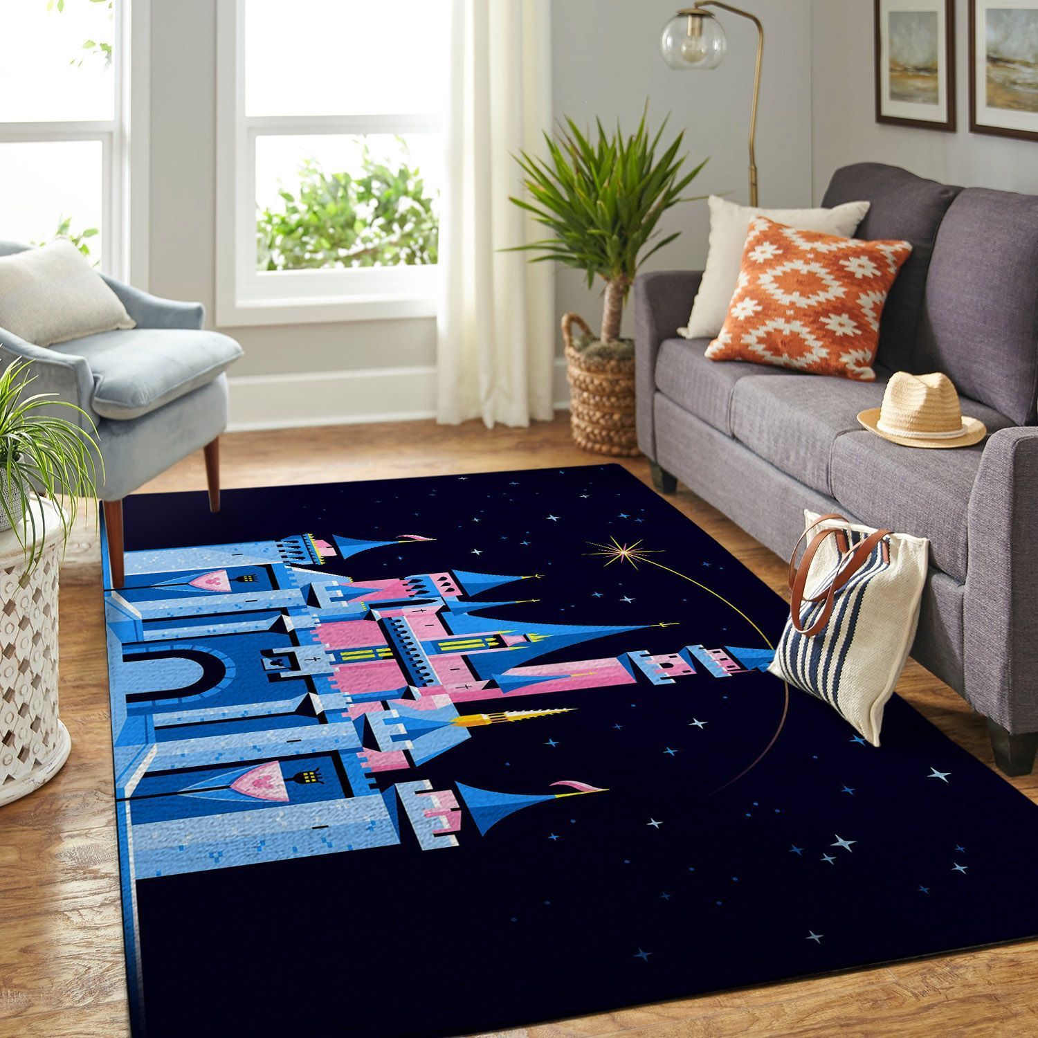 Amazon Disney Castle Living Room Area Rug